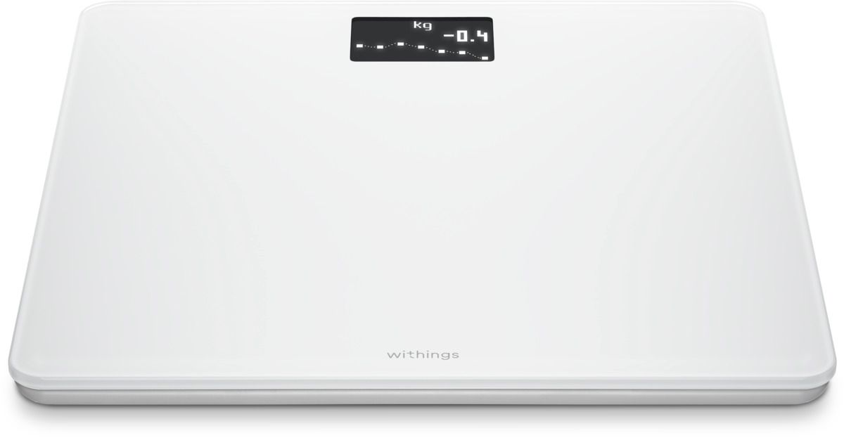 Withings Body Waage weiß WLAN Bluetooth Körpergewichtsanalyse Appsteuerung