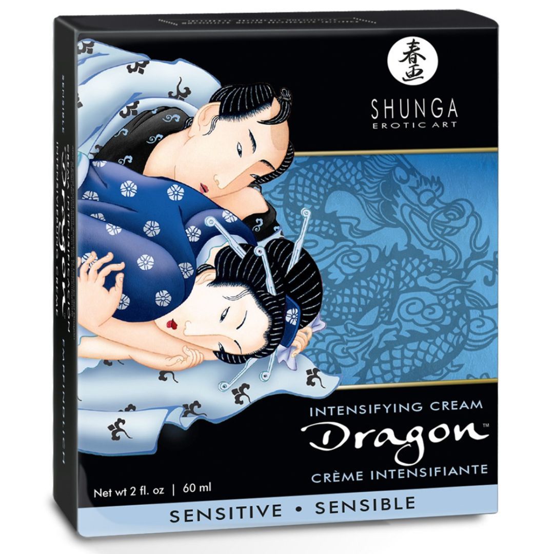 Peniscreme 'Dragon Intensifying Cream Sensitive' | Warm-Kalt-Effekt Shunga 60 ml Gleitmittel