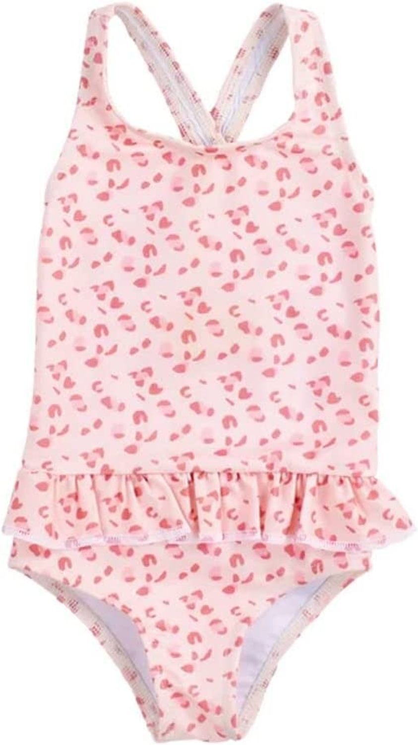 Swim Essentials UV Badeanzug für Mädchen alt Leoparden Muster/