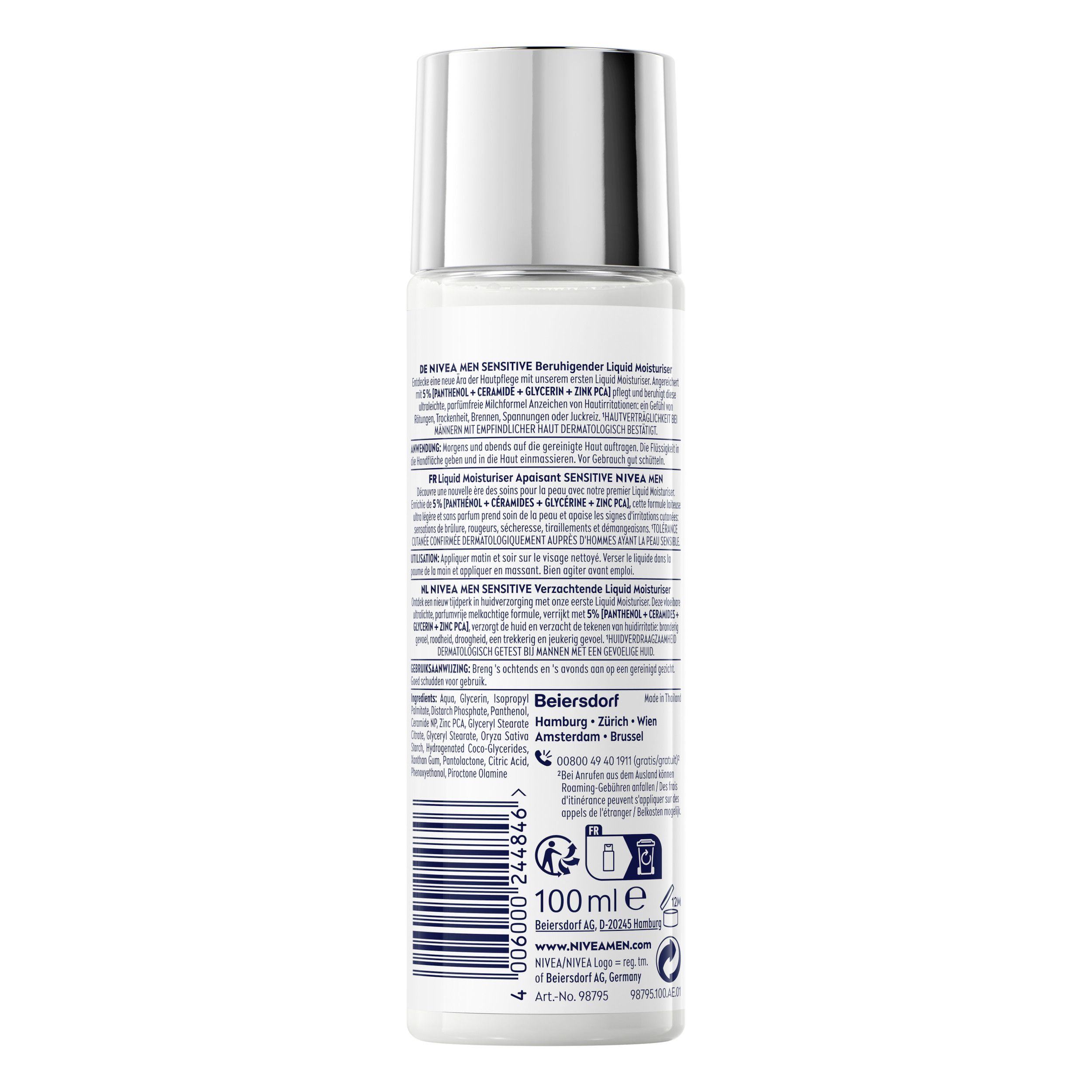 NIVEA MEN Sensitive Beruhigender Liquid Moisturiser