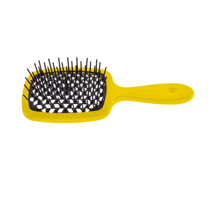 Janeke Superbrush Gelb und Schwarz 1 St Bürste