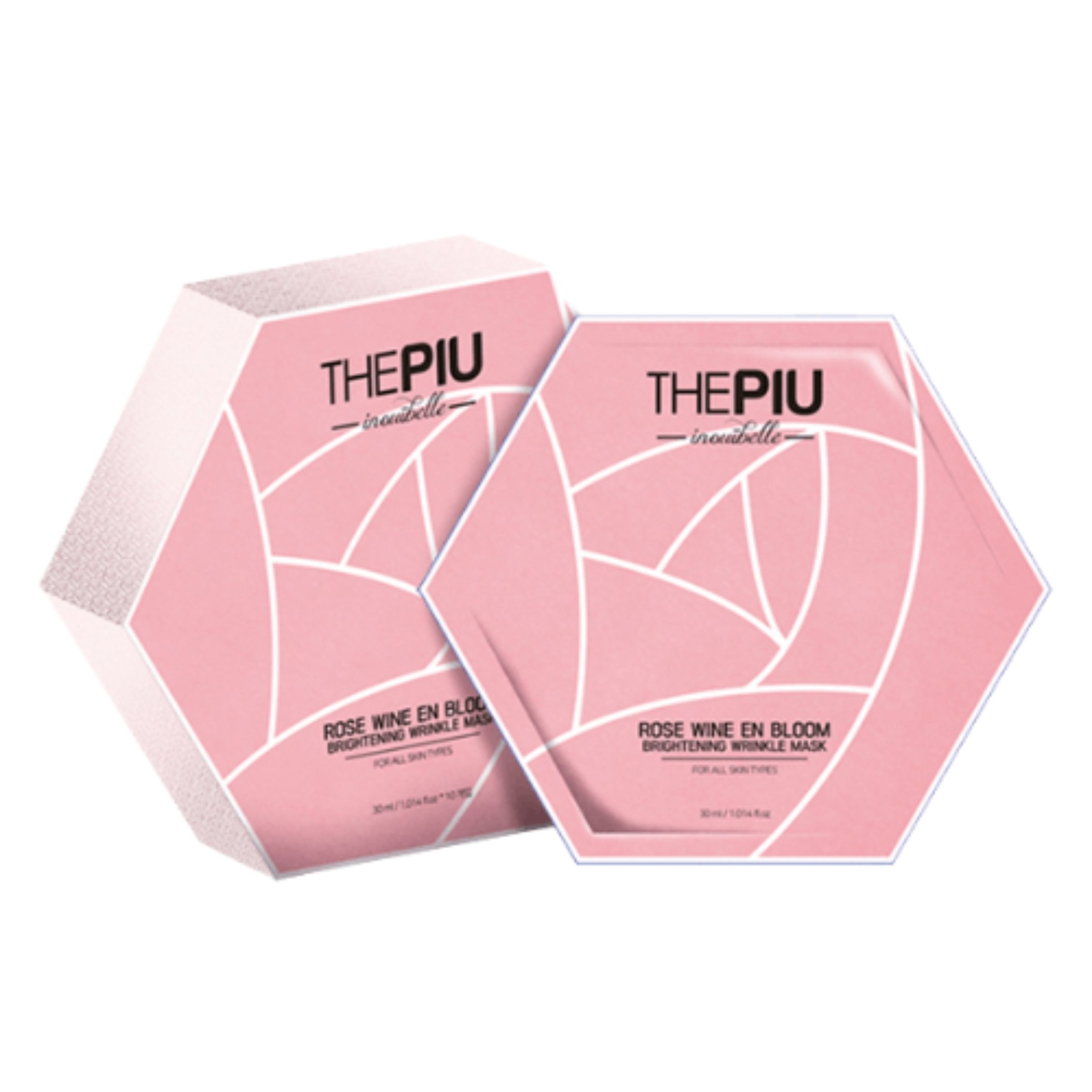 The Piu - Rose Wine En Bloom - Brightening Wrinkle Mask Set