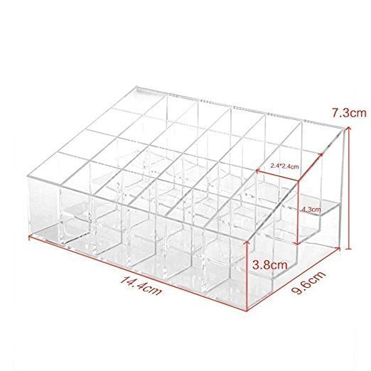 UNIQ Makeup Organizer aus Acryl - 24 Fächer