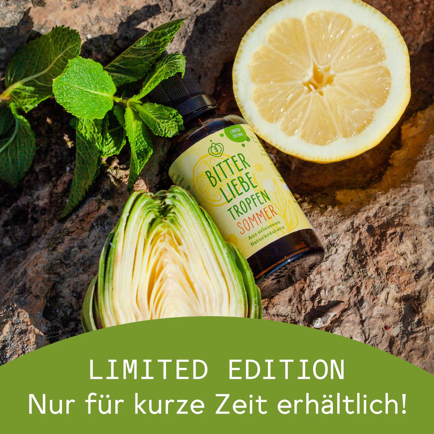 BitterLiebe - Bittertropfen - Bitterstoffe Tropfen limited Sommer Edition - für Dein Wohlbefinden