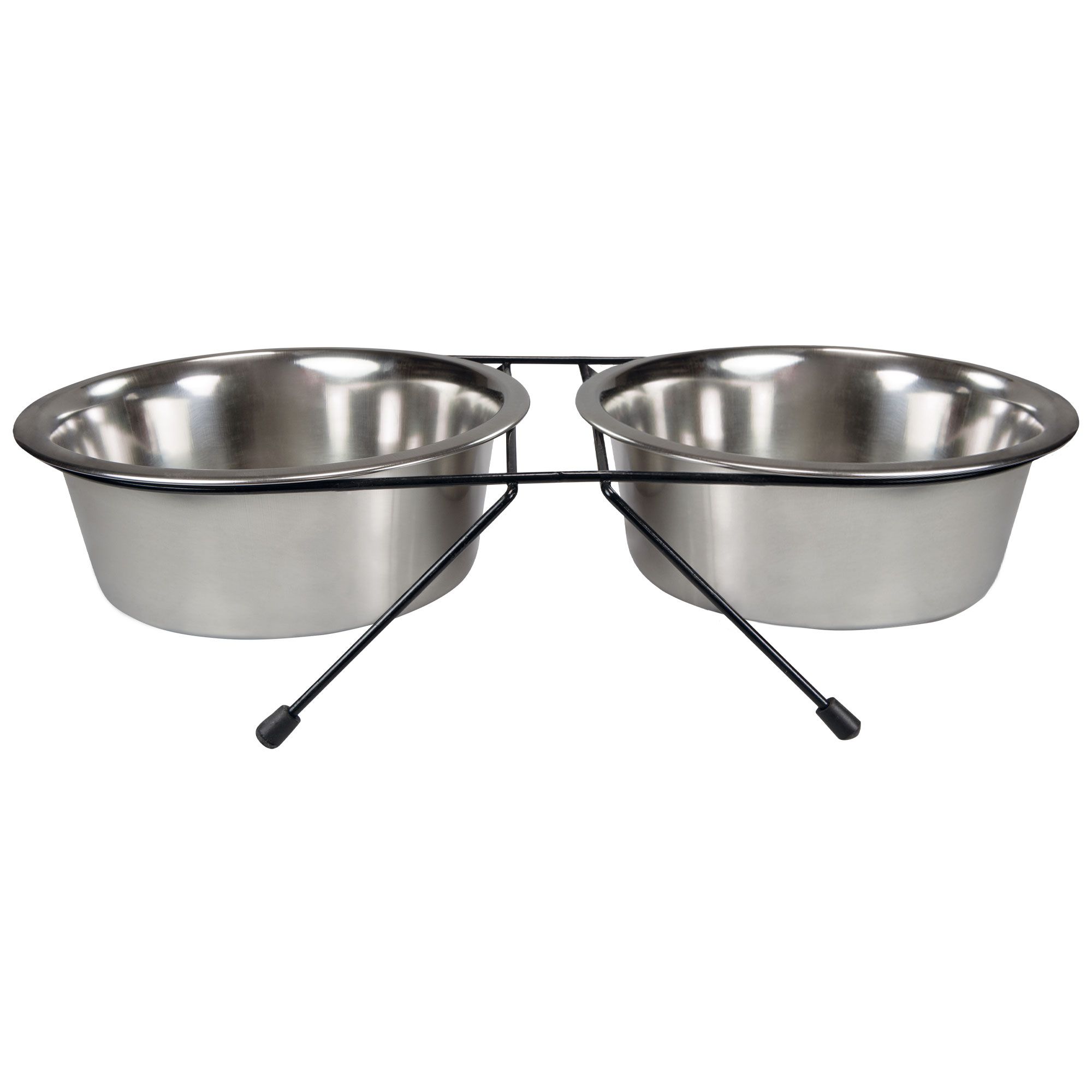 Edelstahl Doppelnapf Set - 2x1,8L - Wassernapf - Fressnapf - Hundenapf