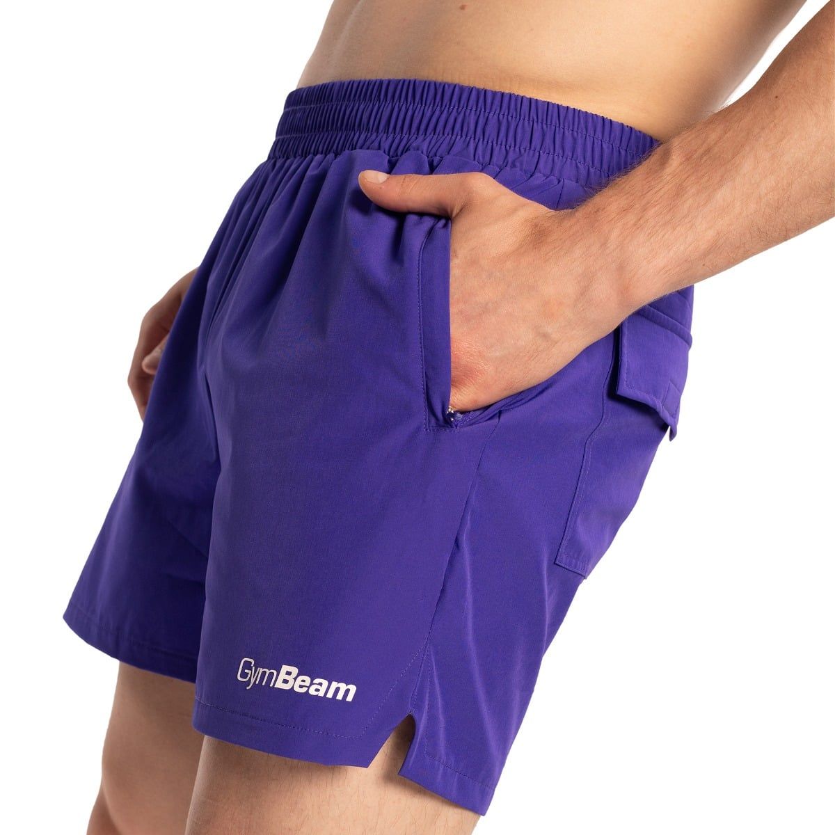 GymBeam Shorts Herren Regular mit Reißverschlusstaschen TRN Royal