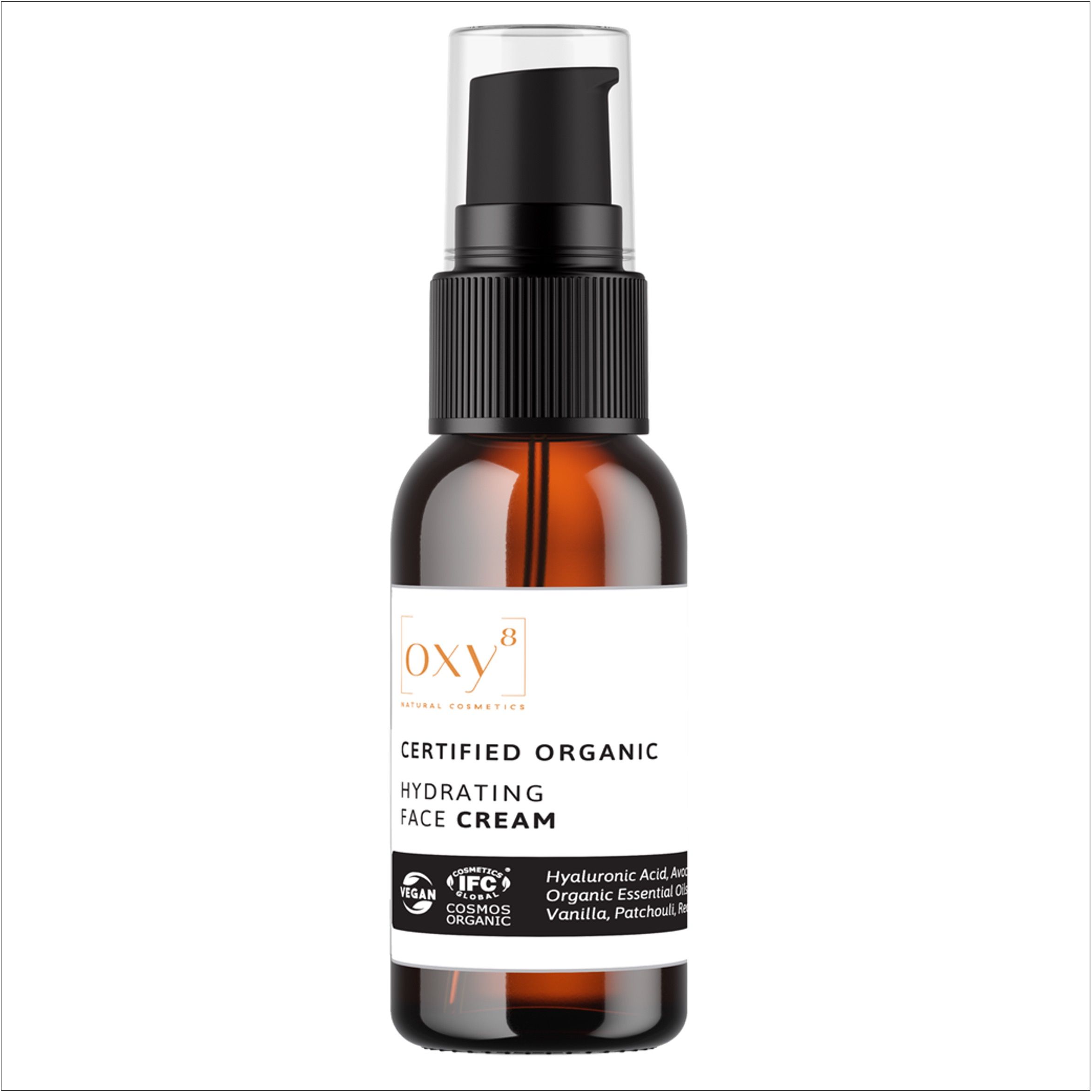 oxy8 Naturkosmetik HYDRATING FACE CREAM - Anti Aging. Feuchtigkeit. Reduziert Falten & Altersflecken
