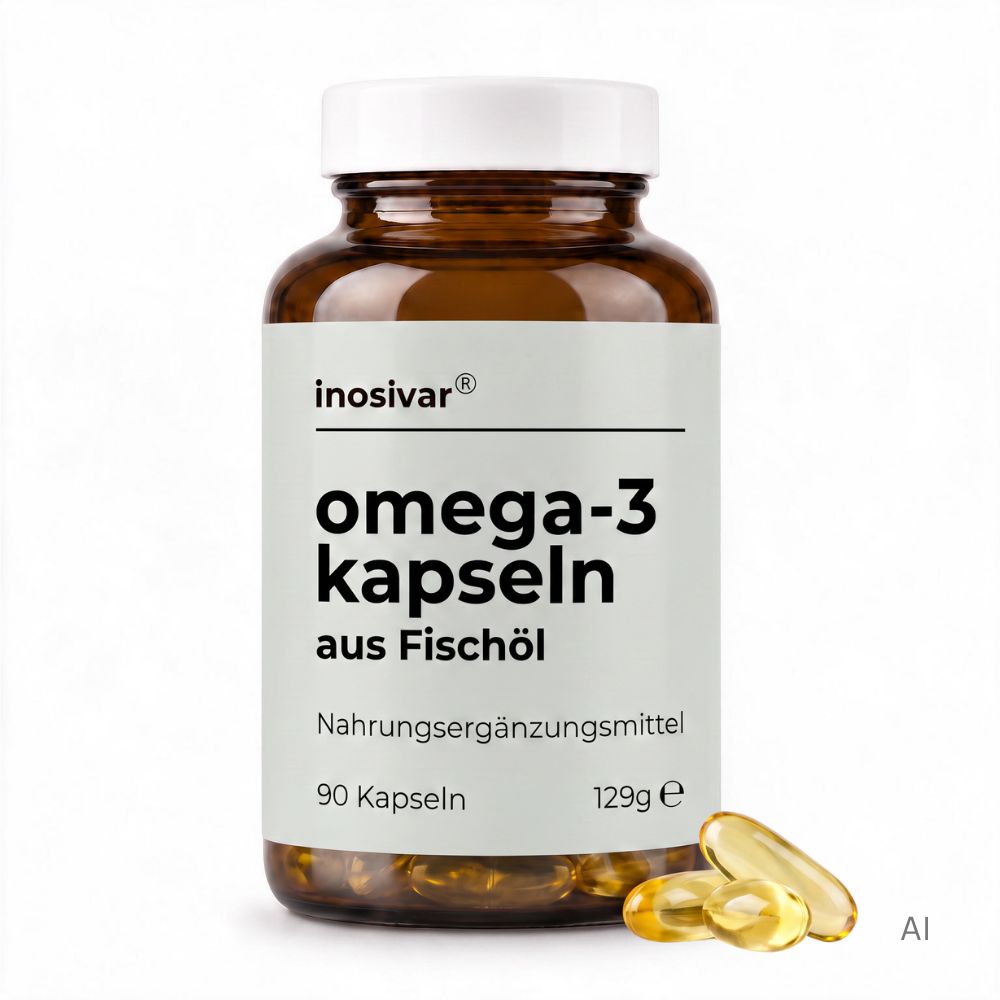 inosivar - Omega-3 Kapseln Fischöl mit Vitamin E 90 St