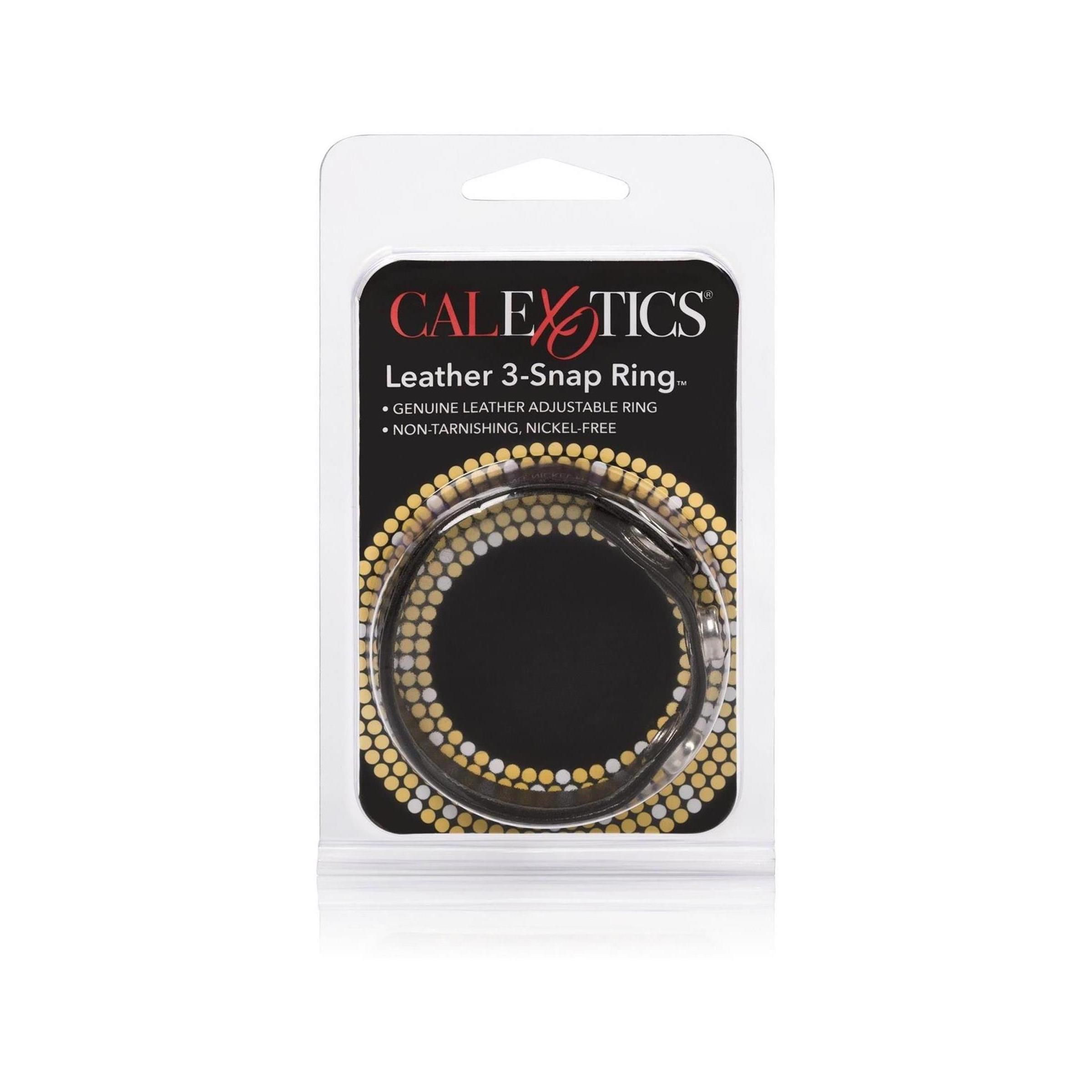 CalExotics - Leather 3-Snap Ring