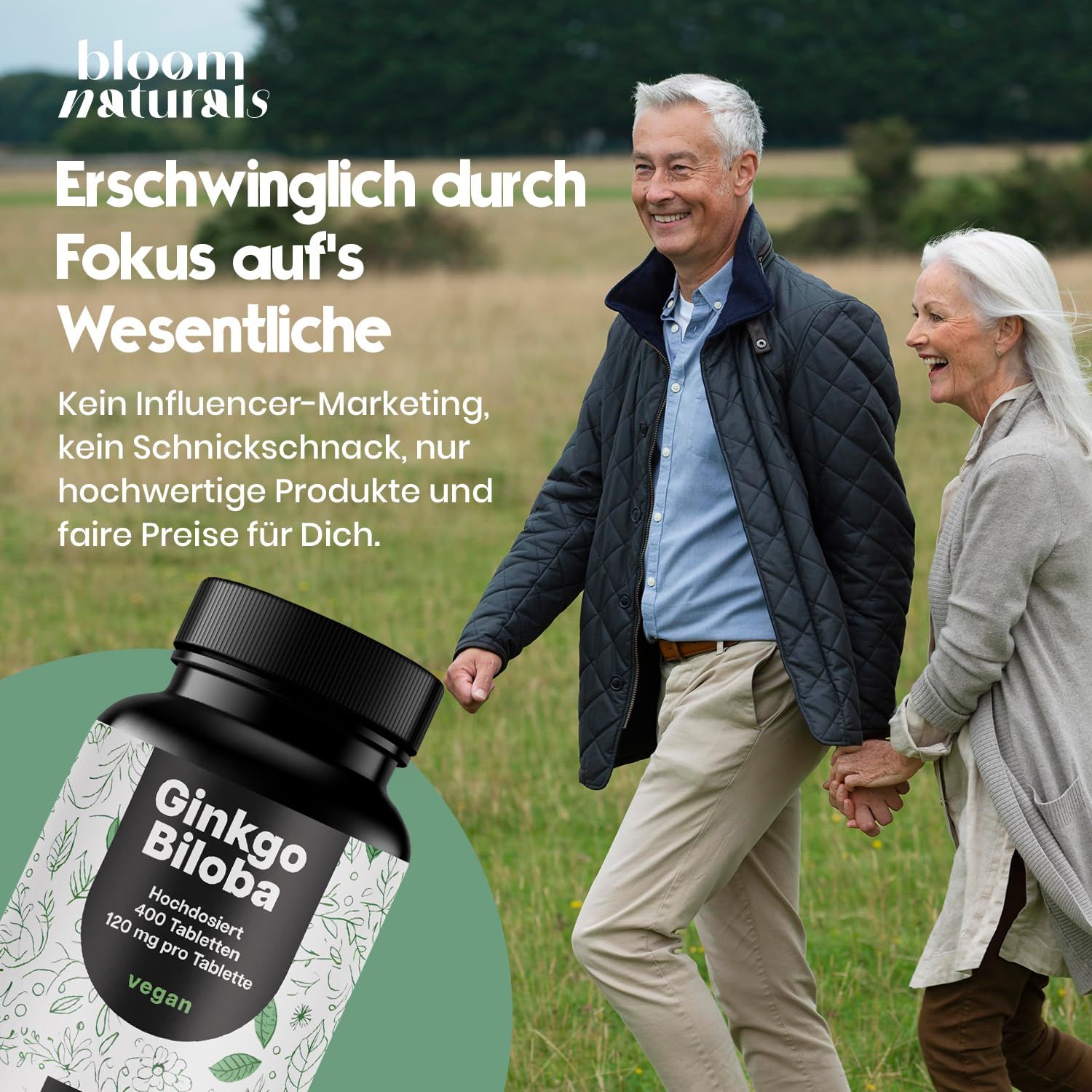 Bloom Naturals Ginkgo Biloba Tabletten