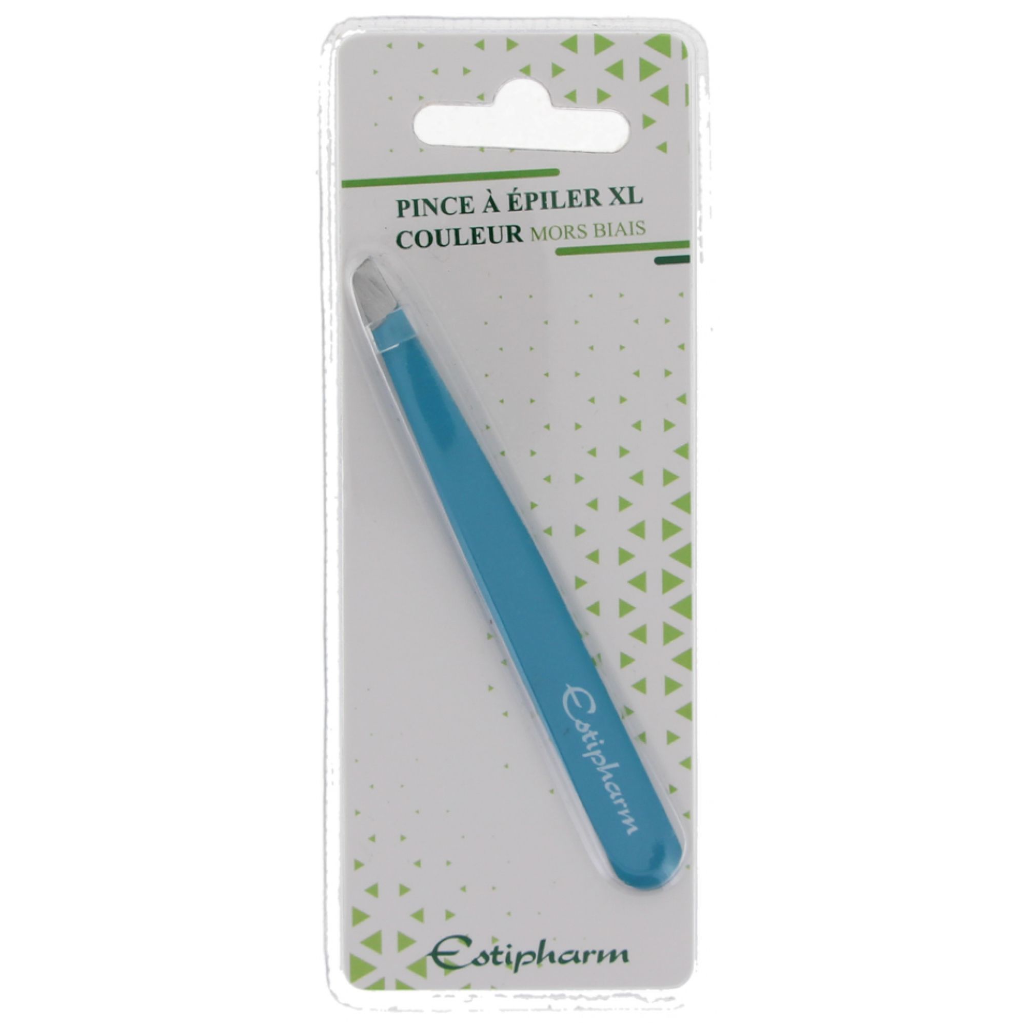 Estipharm Pinzette XL Farbe Schräggebiss (Farbe : Blau) 5,4x1,2x13,8 cm
