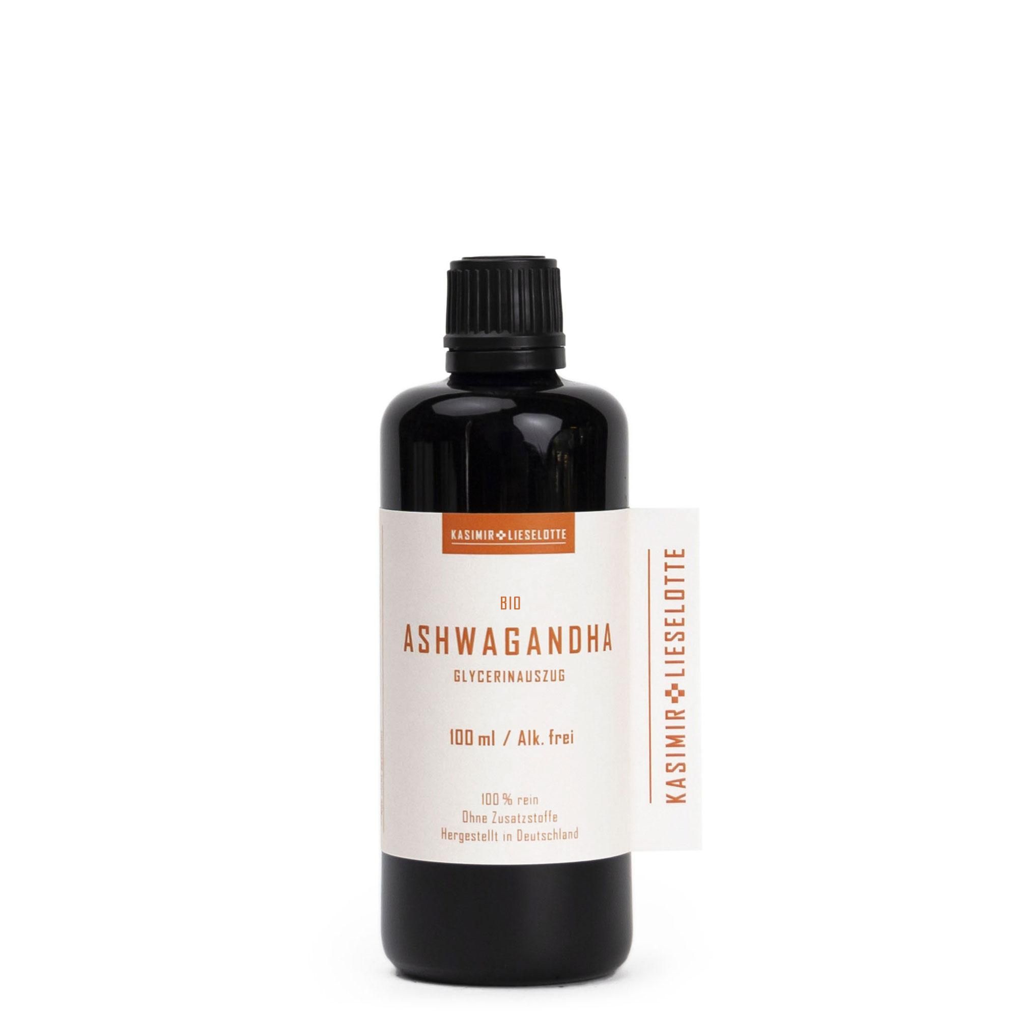 Kasimir+Lieselotte Ashwagandha Tinktur Alkoholfrei Bio 100 ml