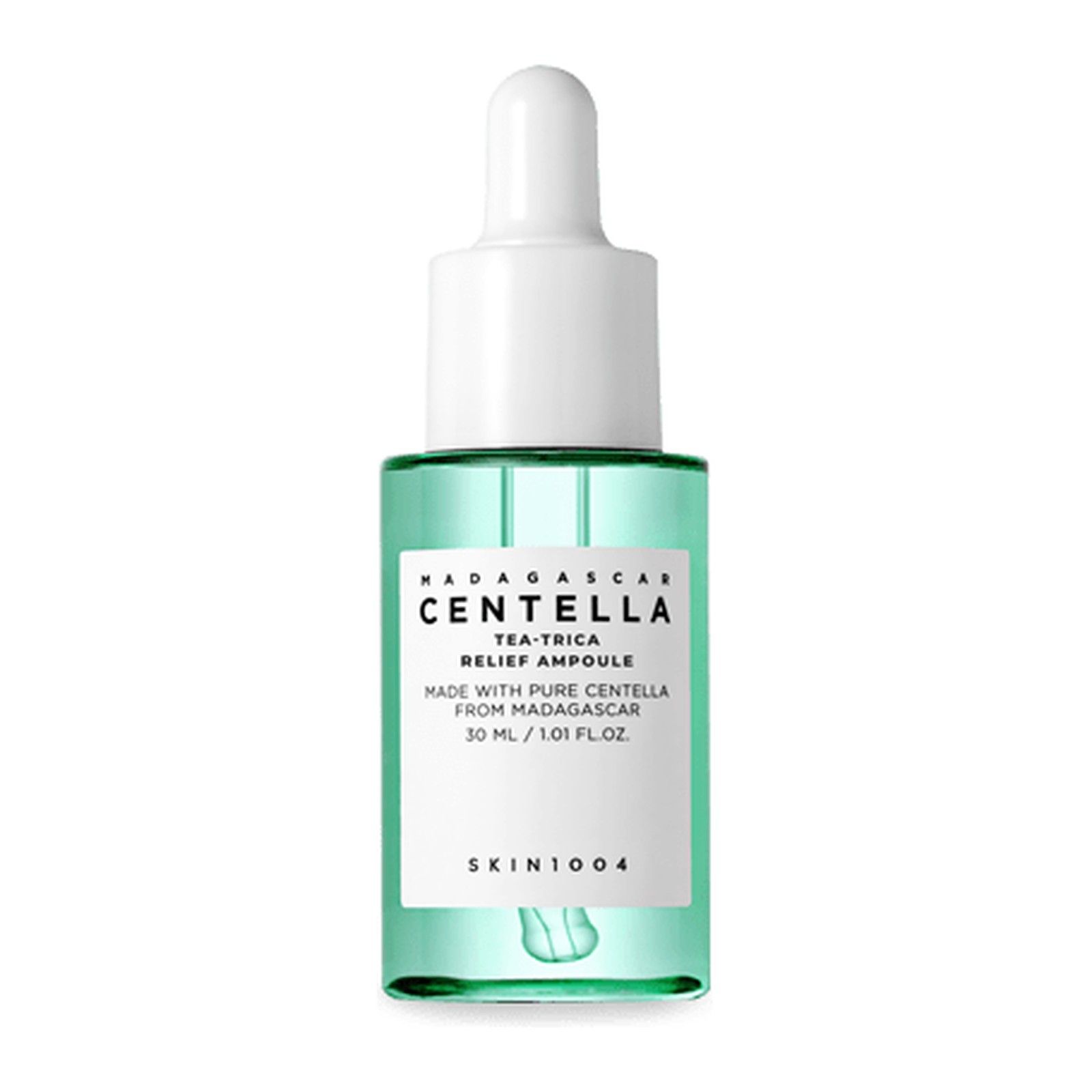 Grüne Glasflasche mit Pipette, 30 ml.