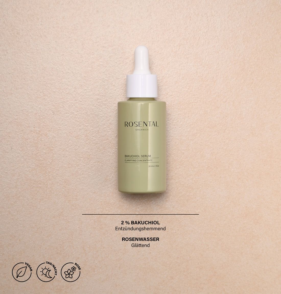 Rosental Organics Bakuchiol Serum | Clarifying Concentrate