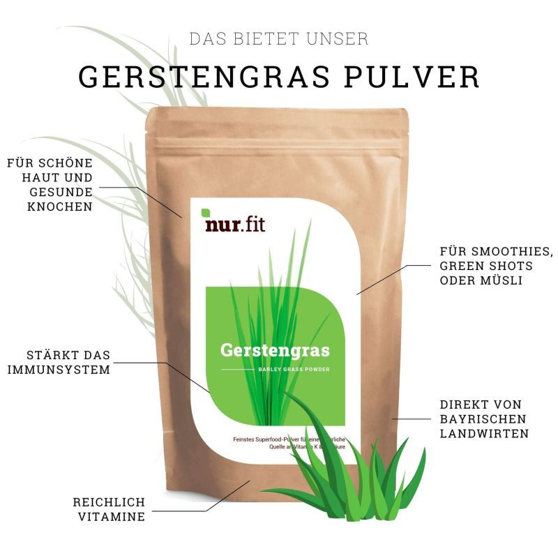 nur.fit Gerstengras Pulver