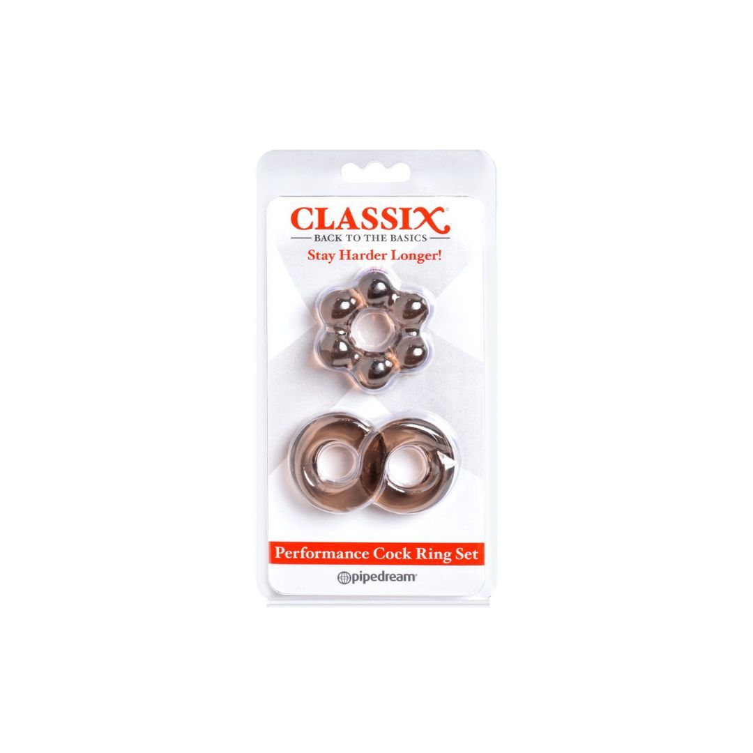 2-teiliges Penisring-Set in verschieden Formen | Extrem elastisch Classix 1 St