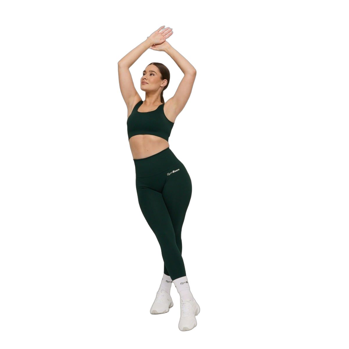 GymBeam Leggings Damen nahtlos mit hoher Taille in Forest