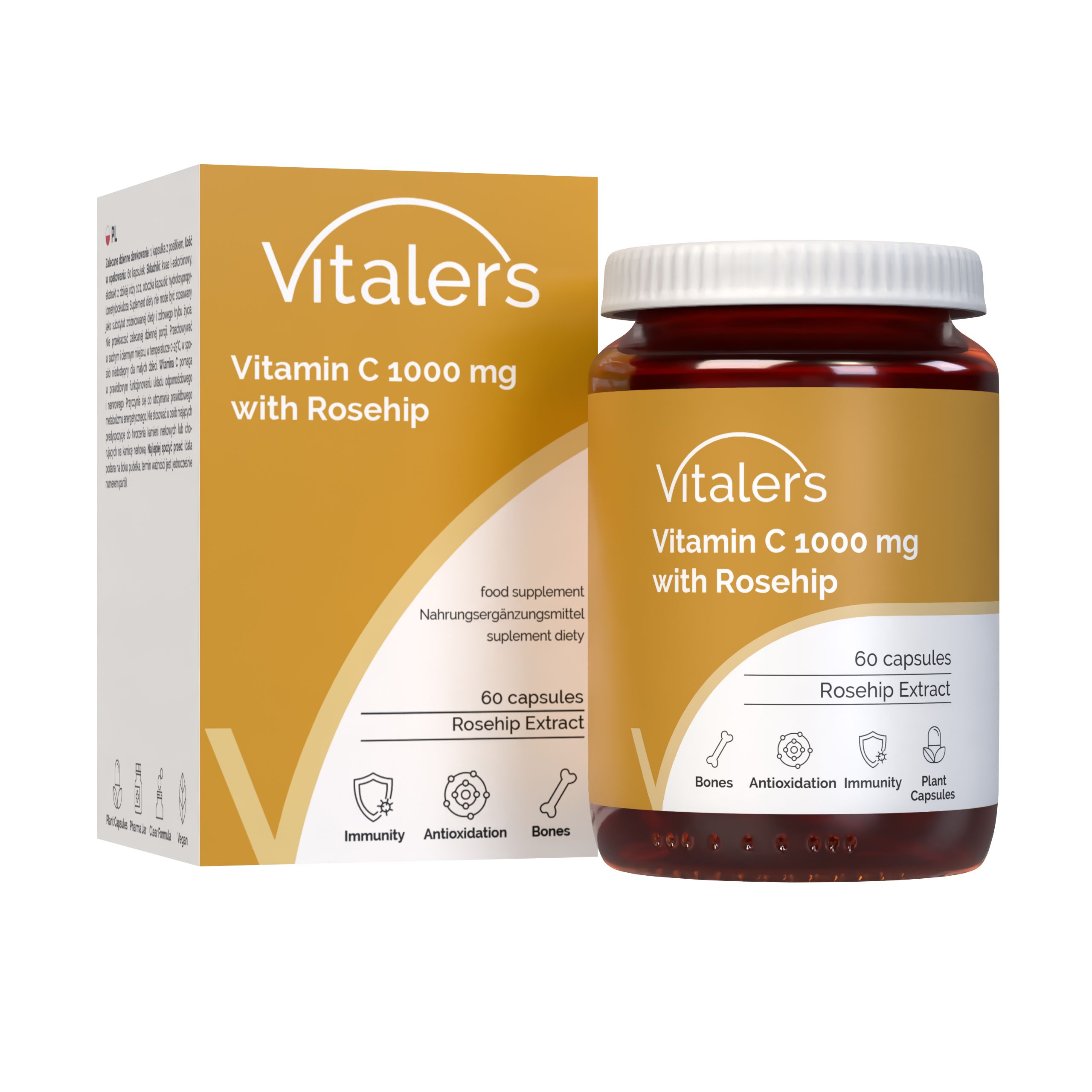 Vitaler's Vitamin C mit Hagebutte 1000 mg