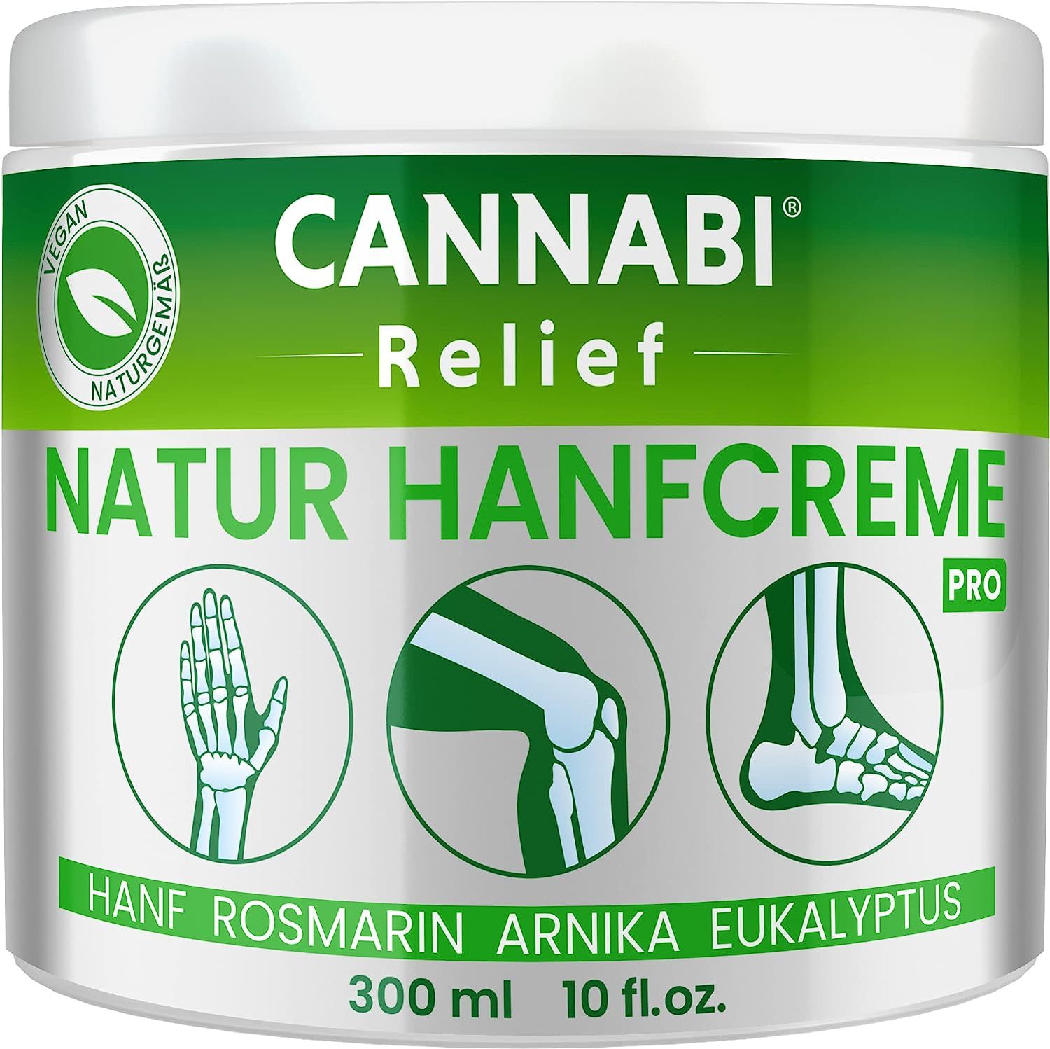 HANF CREME RELIEF PRO FÜR GELENKE UND MUSKELN | Kühlende Wirkung