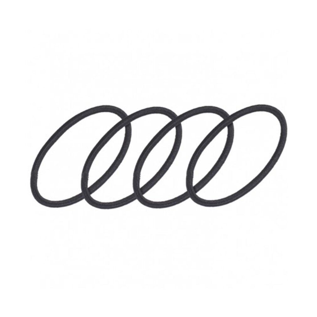 Eurostil Kartonschachtel mit glatt geschlossenen Gummibändern, Schwarz, Schwarz, 1 Packung