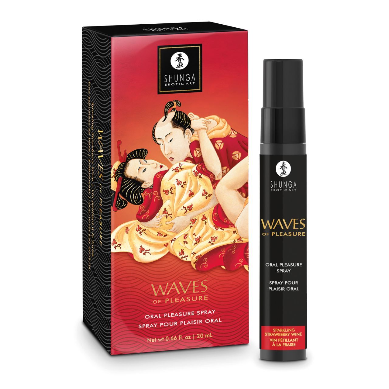Shunga Erotic Art "Waves of Pleasure" Oral Pleasure Spray, 20 ml.