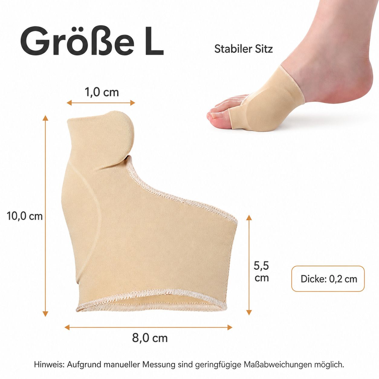 COOL-i Hallux-Bandage Set, Zehenspreizer & Socken, rutschfest & komfortabel