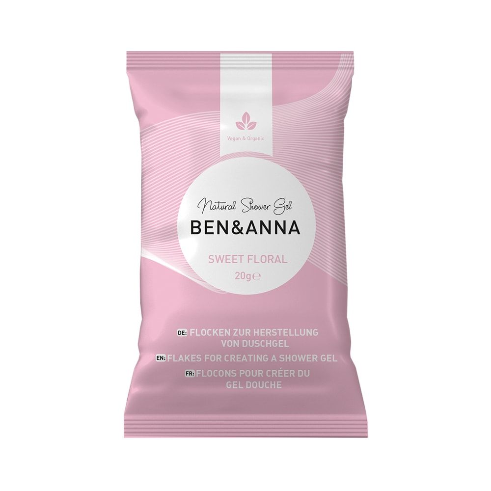 Ben & Anna - Duschgel Flocken Sweet Floral 40 g