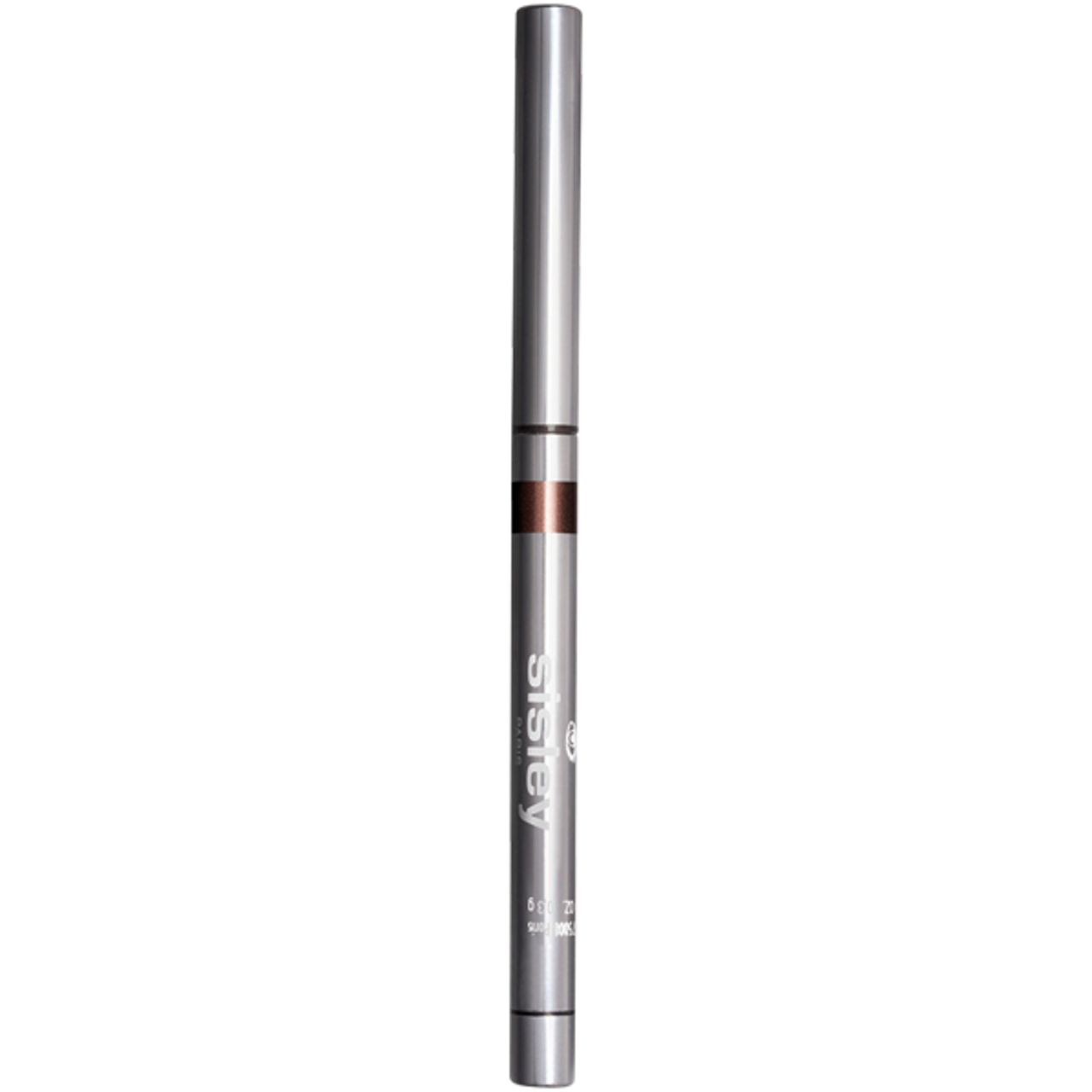 Silberfarbener Eyeliner mit brauner Mine. Sisley-Logo und Produktinformationen sind auf dem Stift sichtbar.