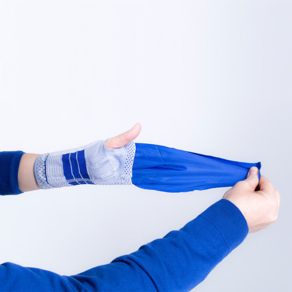 Bauerfeind ManuTrain® Handgelenk-Aktivbandage, titan