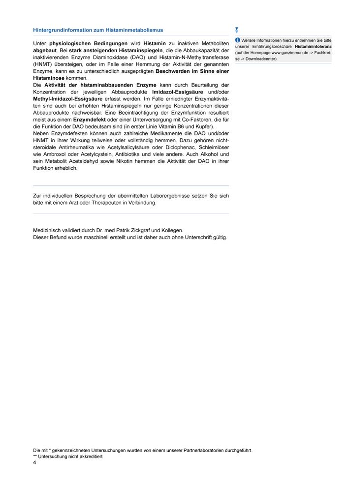 medivere diagnostics Histaminintoleranz Test