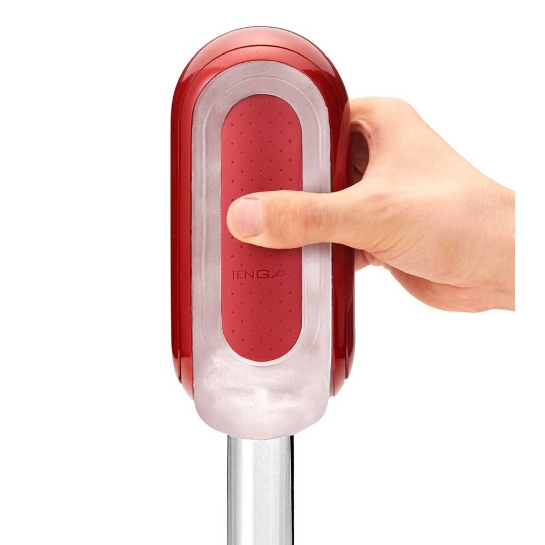 Masturbator „Flip 0 (Zero) Red Warmer Package“ plus Heizstab | TENGA