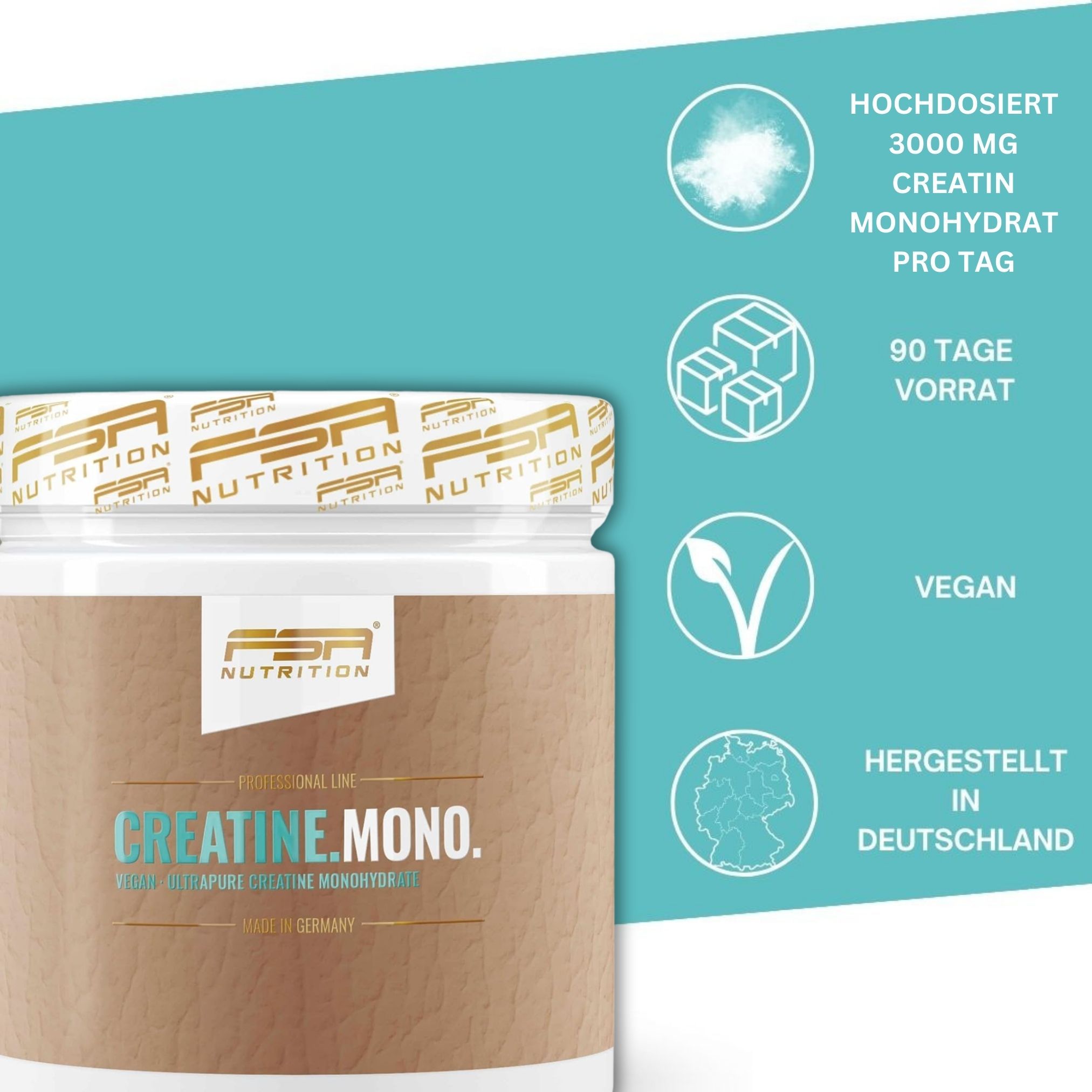 FSA NUTRITION Creatine Monohydrate 270 Kapseln