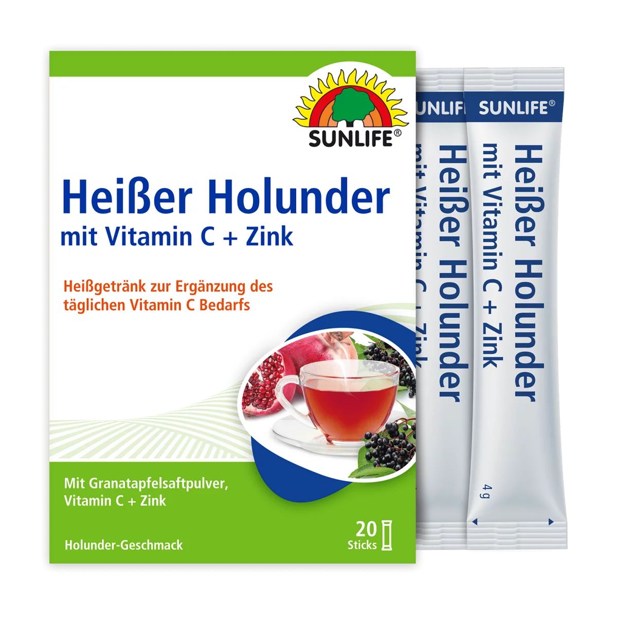 Sunlife Heißer Holunder mit Vitamin C + Zink