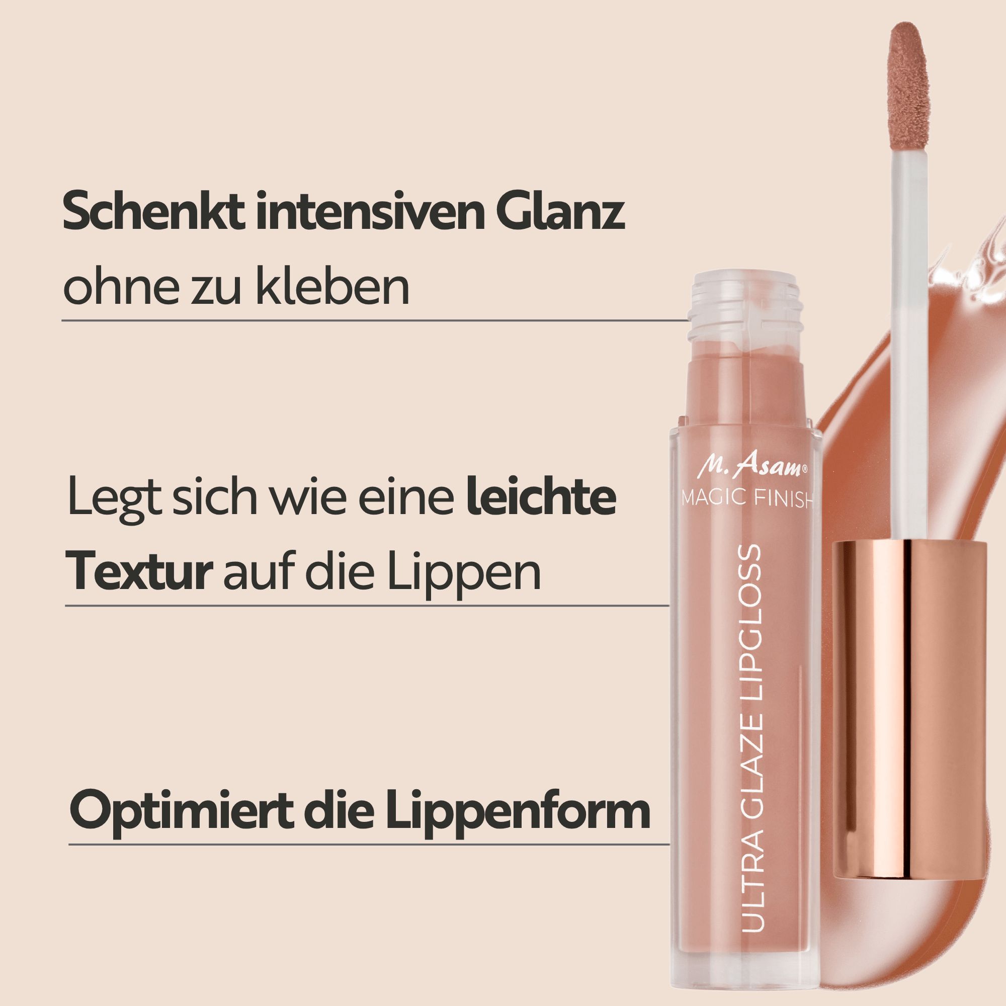 M ASAM, Ultra Glaze Lipgloss Cream Cashmere