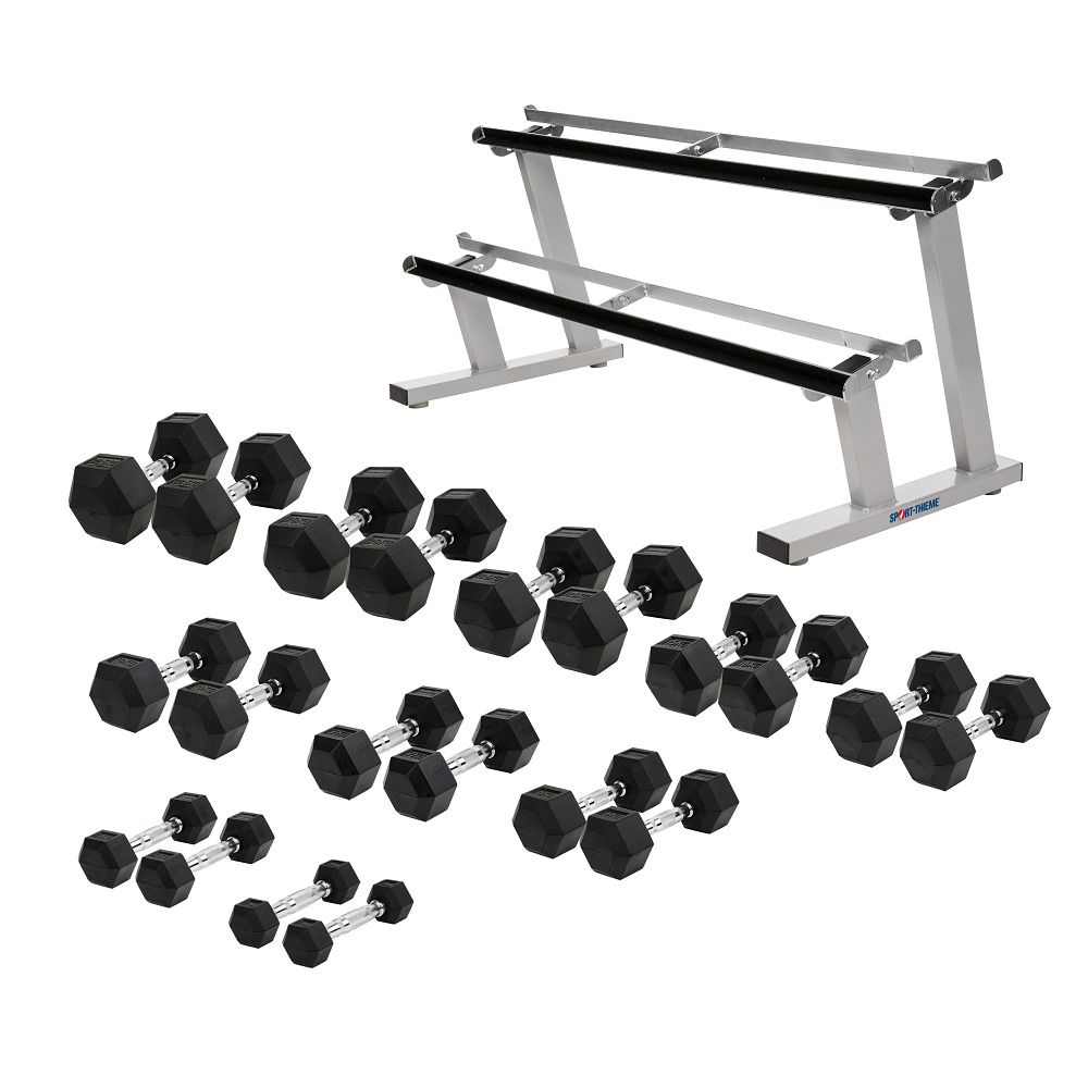 Sport-Thieme Kompakthantel-Set Gummi Hex 1 St