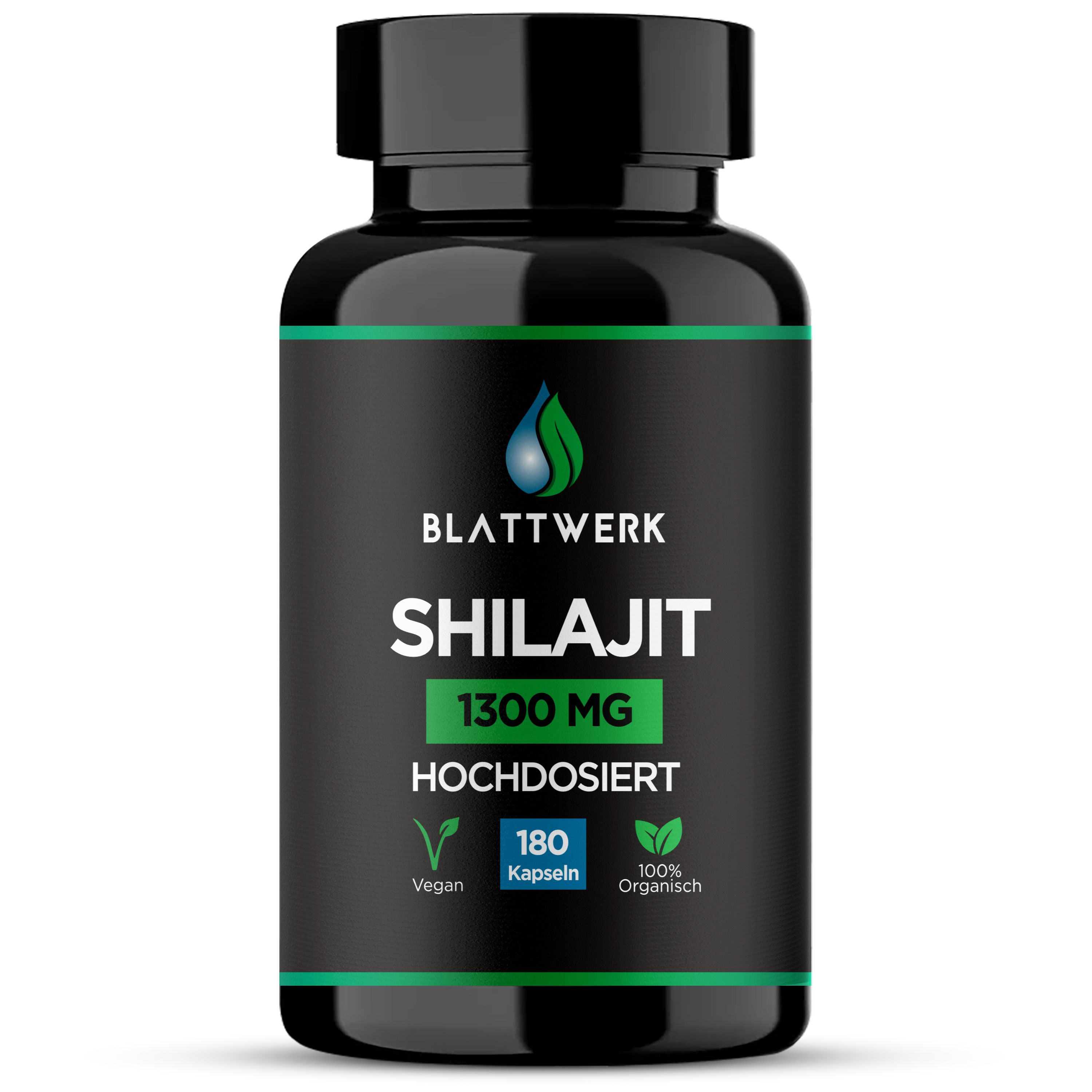 Himalaya Shilajit original - 3 Monate Vorrat 180 Kapseln / 1300 mg Laborgeprüft Blattwerk St magensaftresistente Weichkapseln
