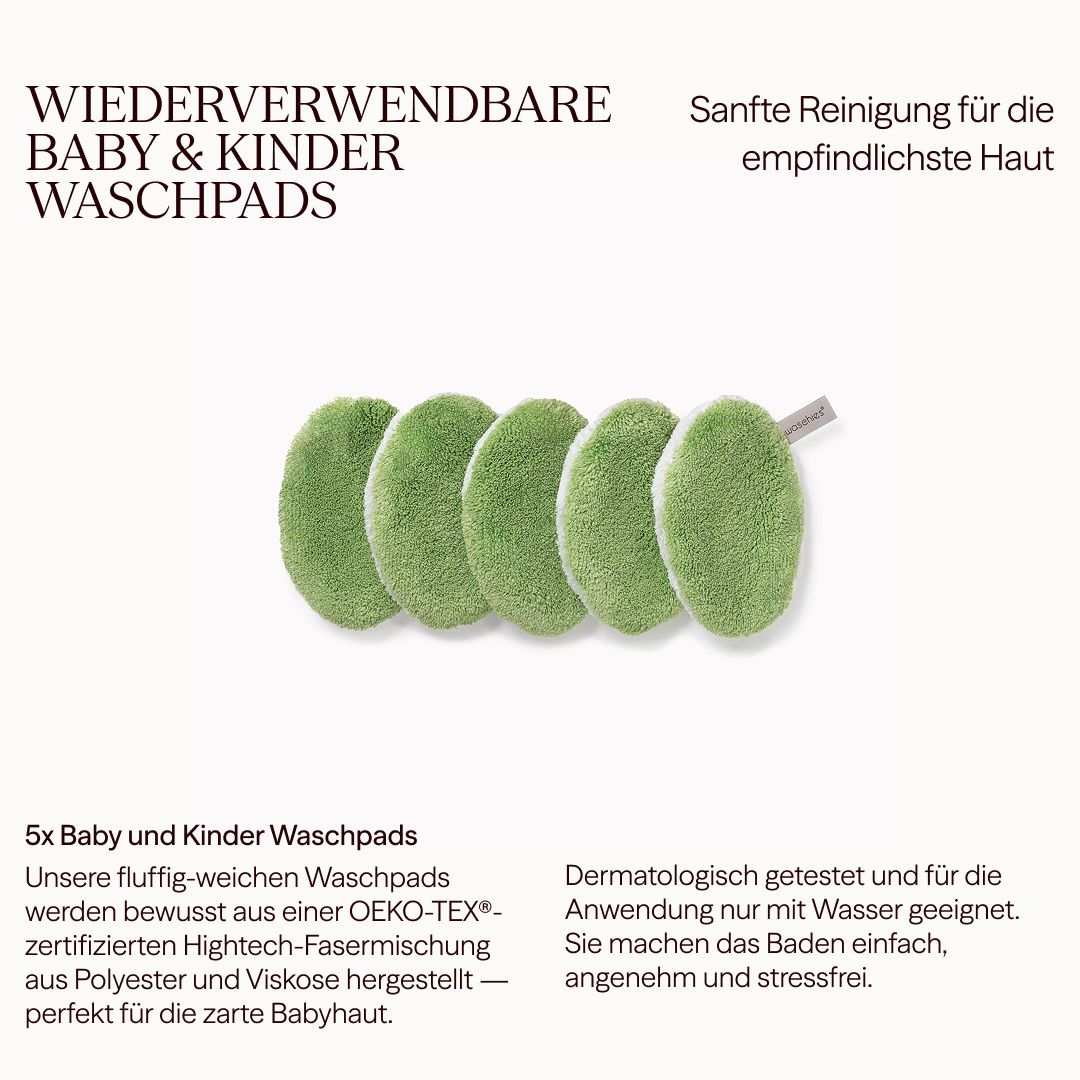Wiederverwendbare Baby- & Kinderwaschpads