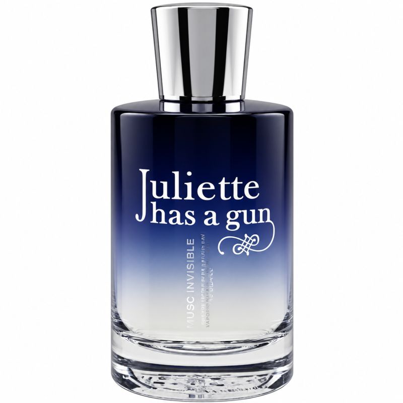 Juliette has a gun Musc Invisible Eau de Parfum in klarer Flasche mit Farbverlauf.