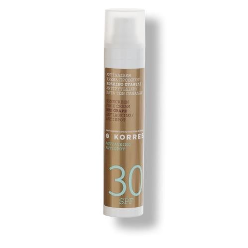 KORRES Red Grape Anti-Dark-Spot Sonnencreme fürs Gesicht SPF 30