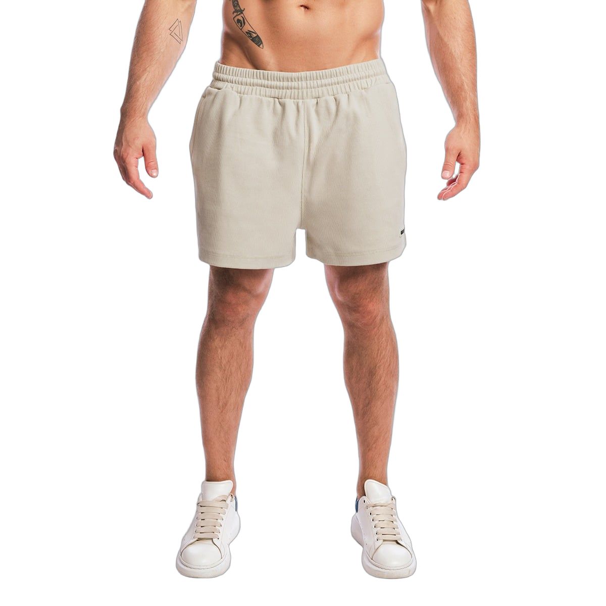 GymBeam Shorts Herren Oversized mit Kordelzug Aura Grey 1 St