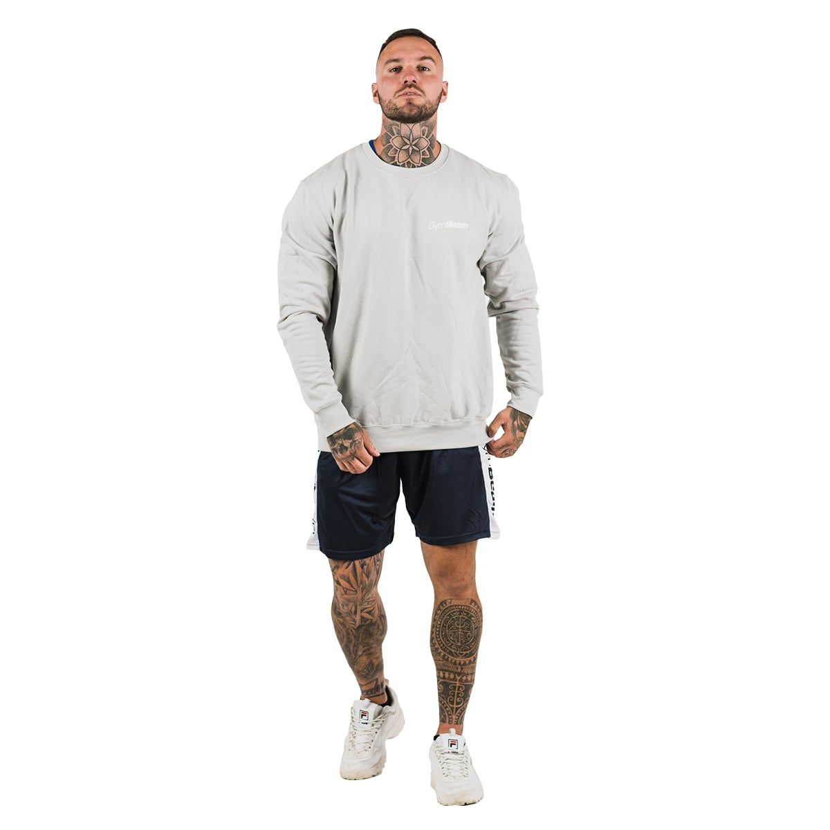 GymBeam Herren Pullover PRO mit lockerem Schnitt in Moon Grey