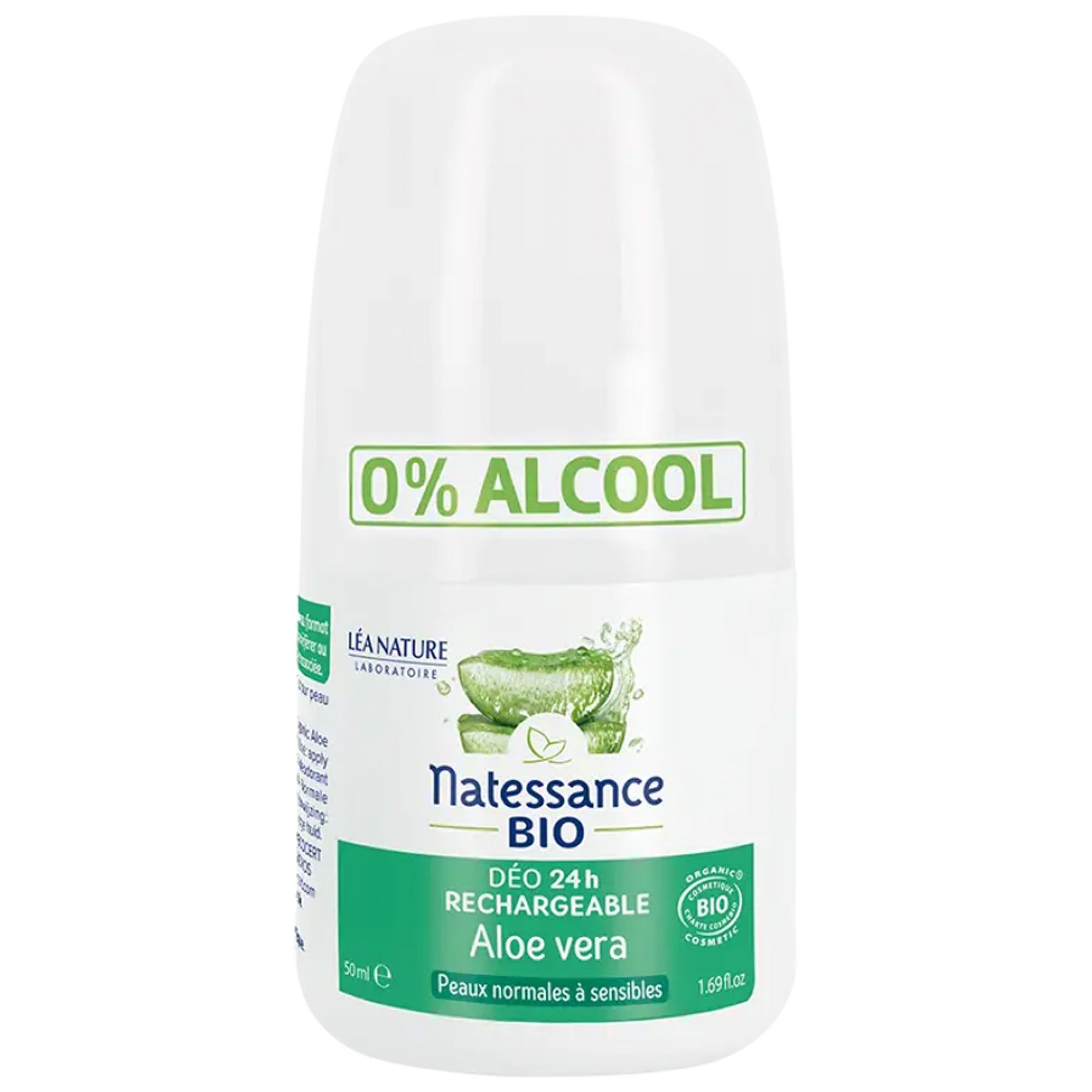 Natessance 24H Deo Aloe Vera Bio Nachfüllbar 10,5x4,7x4,7 cm