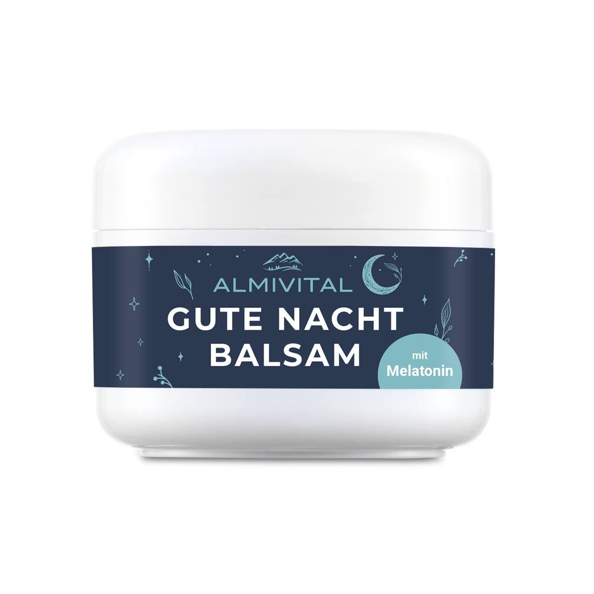 ALMIVITAL Gute Nacht Balsam mit Melatonin, Lavendel & Melisse – Unterstützung beim Einschlafritual