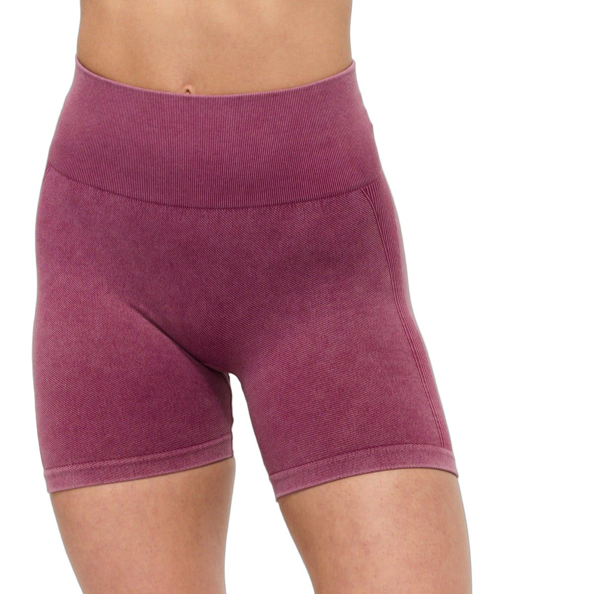 GymBeam Shorts für Frauen nahtlos mit hoher Taille und Slim-Fit LIFT Plum