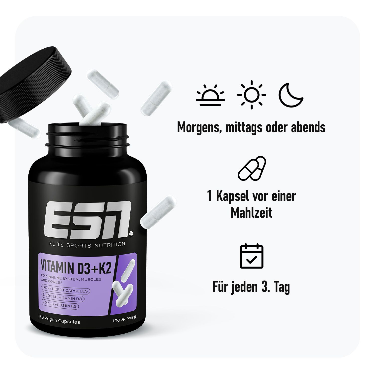 ESN Vitamin D3+K2