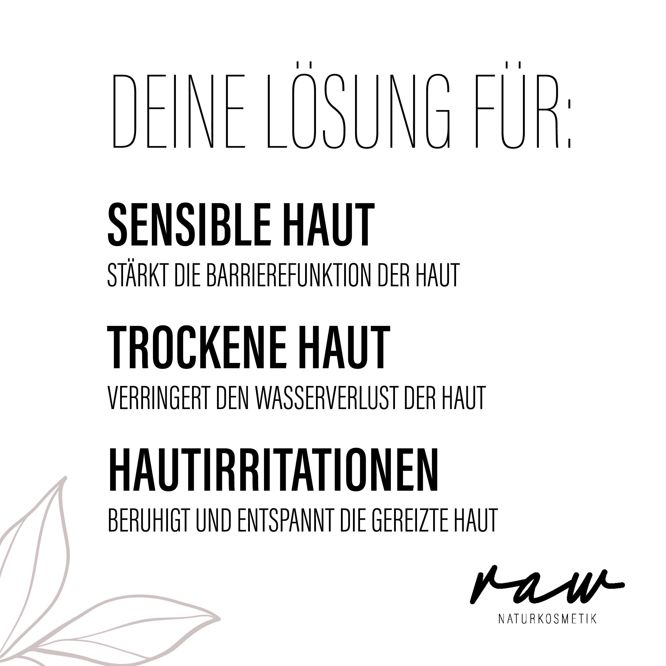 raw Naturkosmetik Gesichtsöl Mohn