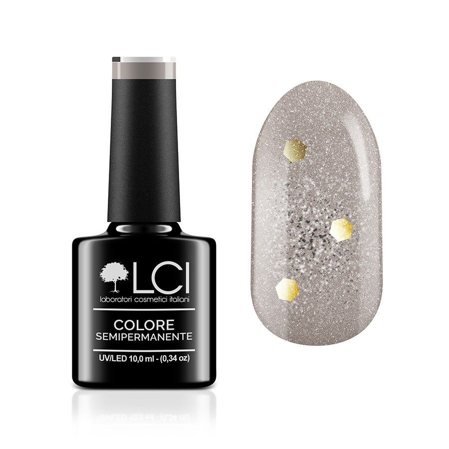 LCI Cosmetics - Smalto Semipermanente LCI - Trasparente glitterato 1