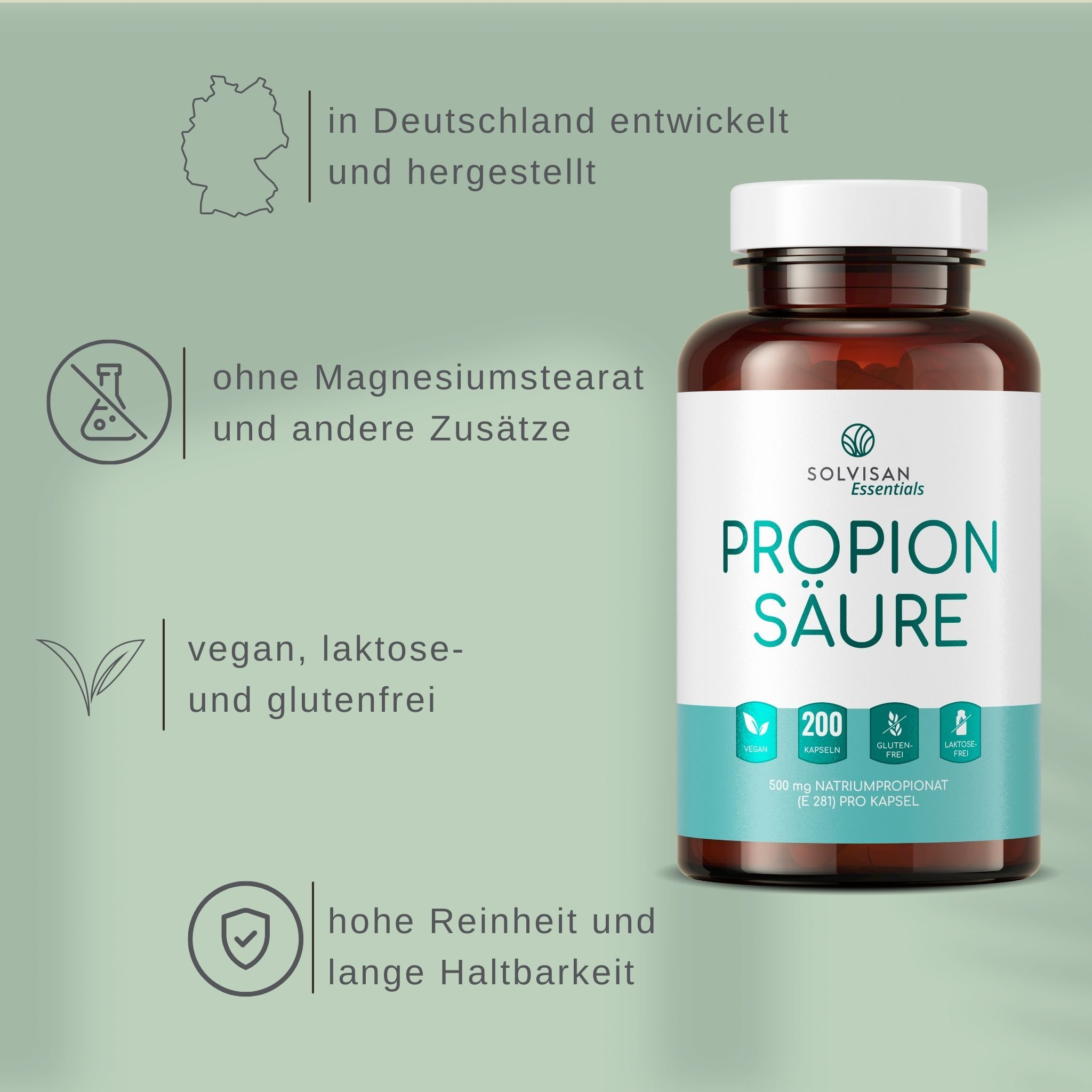 SOLVISAN® Propionsäure 500mg 200 St Shop Apotheke