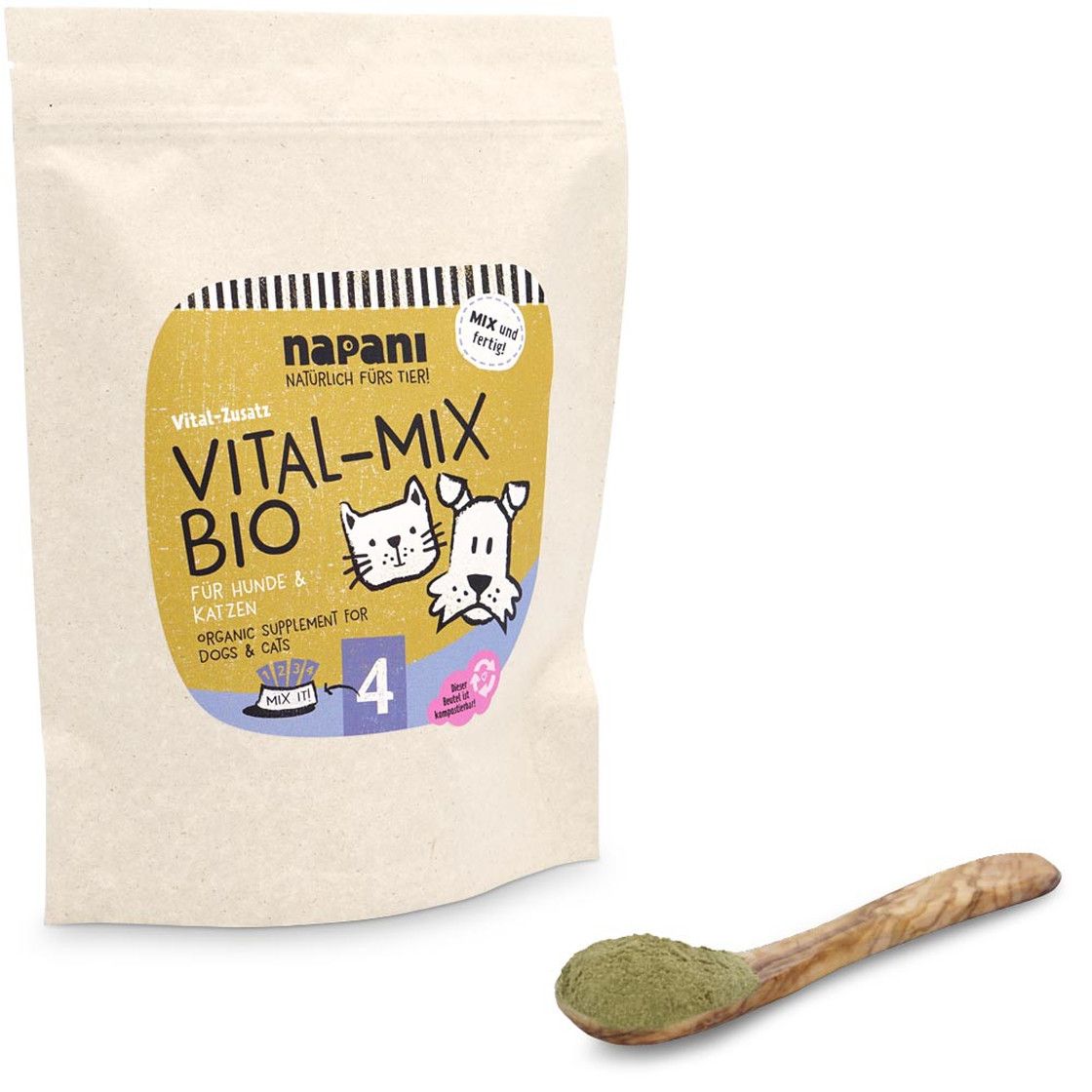 napani Vitalmix bio, Ergänzungsfuttermittel für Hunde & Katzen