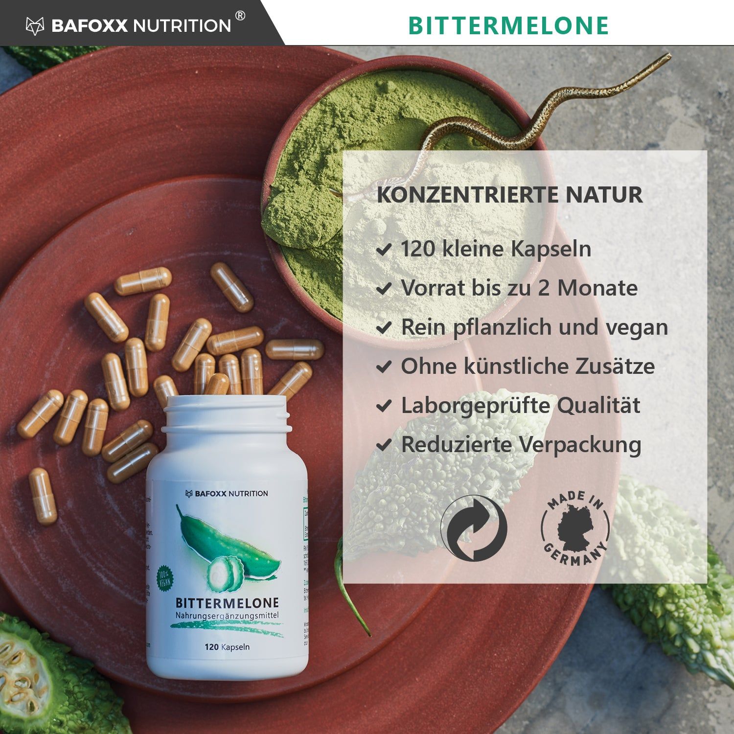 BAFOXX Nutrition® Bittermelone Kapseln